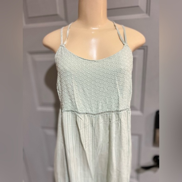 ANTHROPOLOGIE Lilka Womens Mint Green Halsey Embroidered Wide Leg Jumpsuit Large - Picture 5 of 15